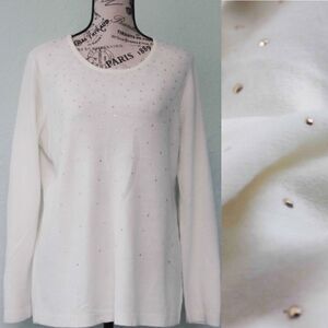 Laura Scott Beaded Sweater in Size M